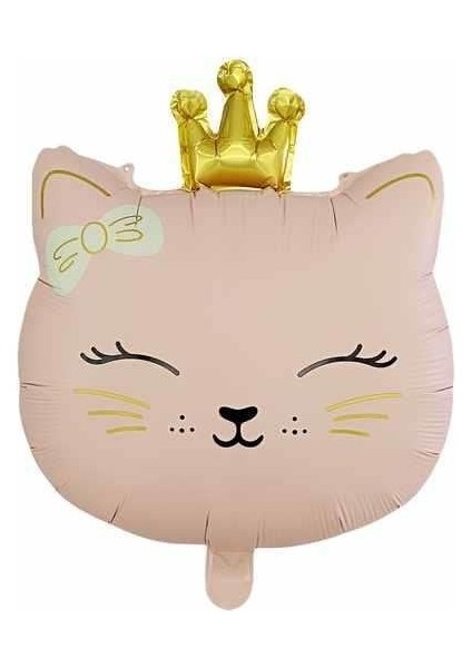 kedi kafa folyo balon