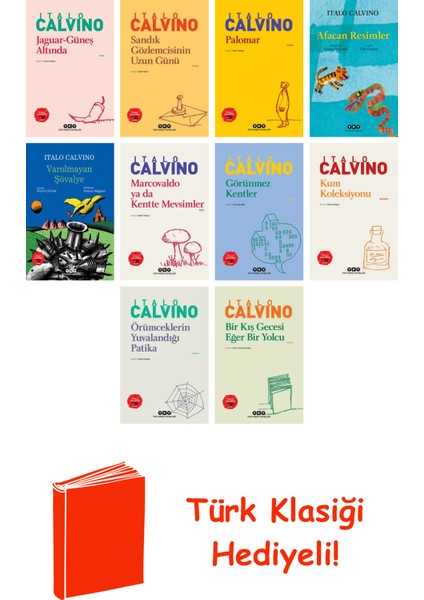 Italo Calvino 10 Kitap Seti + Türk Klasiği Hediye