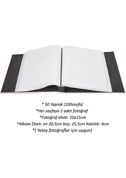 Pembe Sweet 200’LÜK Deri Fotoğraf Albümü - 10X15CM fiyatları