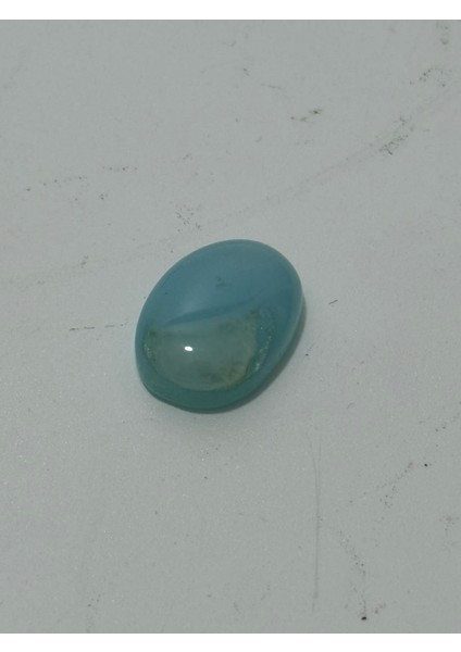 Kabaşon Kesim Doğal Aqua Kalsedon Taşı 14,8 Karat fiyatları