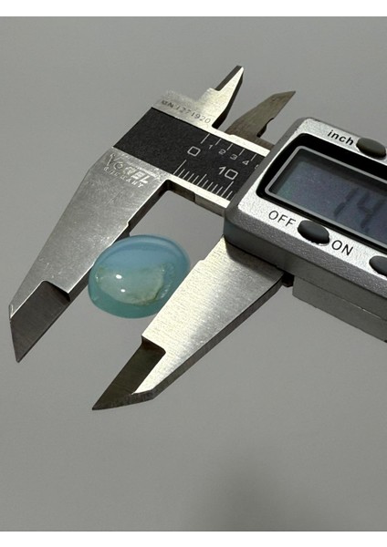 Kabaşon Kesim Doğal Aqua Kalsedon Taşı 14,8 Karat fırsatları