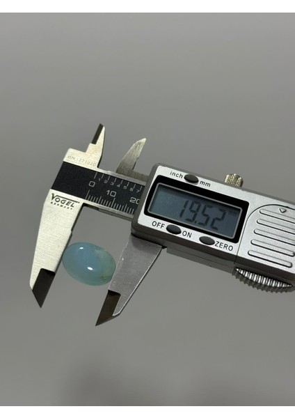 Kabaşon Kesim Doğal Aqua Kalsedon Taşı 14,8 Karat indirimleri