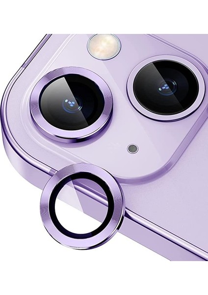 iPhone (14) Uyumlu Kamera Koruma Renkli Lens Koruyucu Temperli Cam Koruma