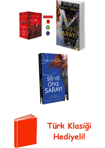 Sarah J. Maas 3 Kitap Seti + Türk Klasiği Hediye