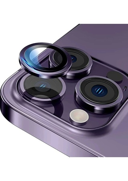 iPhone (14 Pro Max) Uyumlu Kamera Koruma Renkli Lens Koruyucu Temperli Cam Koruma
