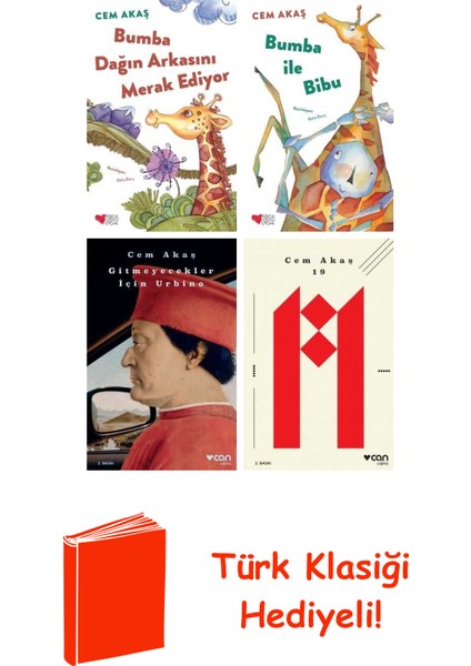 Cem Akaş 4 Kitap Seti + Türk Klasiği Hediye