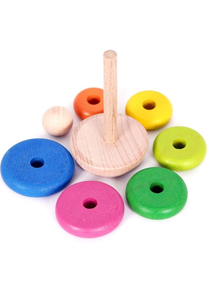 Montessori Ahşap Halka Kule fırsatları