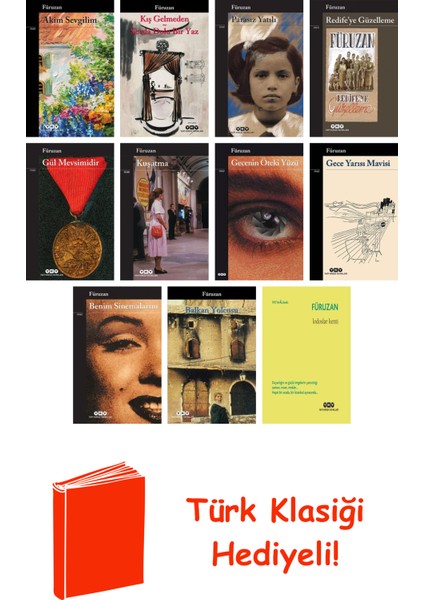 Füruzan 11 Kitap Seti + Türk Klasiği Hediye