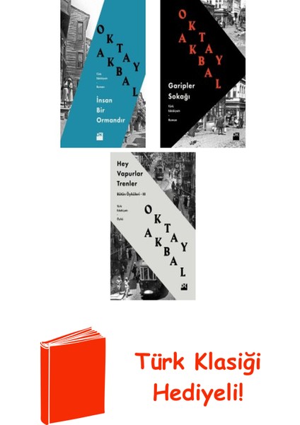 Oktay Akbal 3 Kitap Seti + Türk Klasiği Hediye