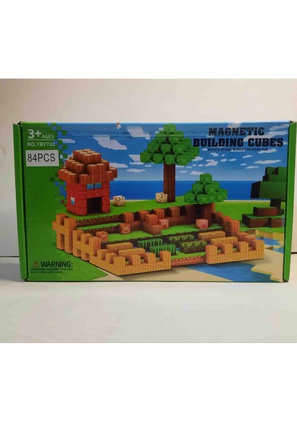 Manyetik Yapı Blokları 84 Parça Yapı Oyunları Mıknatıslı modelleri