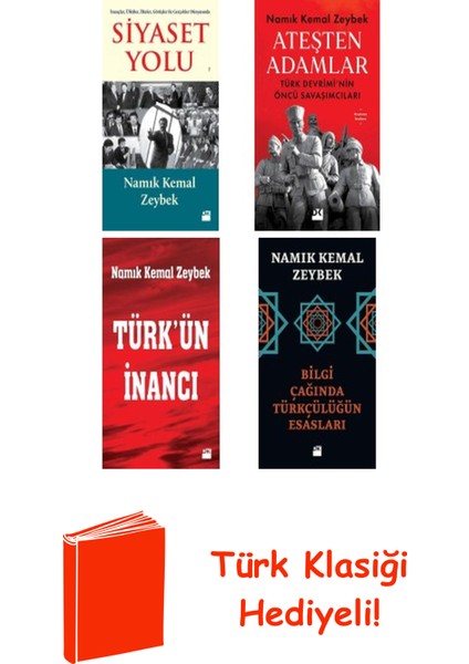 Namık Kemal Zeybek 4 Kitap Seti + Türk Klasiği Hediye