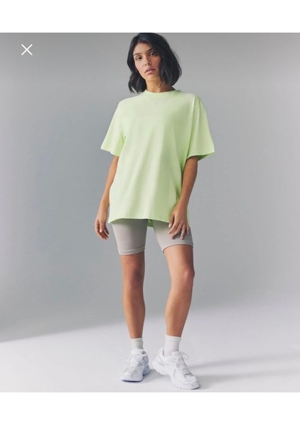 Sportswear Essential Oversize Bol Kalıp Yeşil Kadın T-Shirt