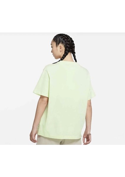 Sportswear Essential Oversize Bol Kalıp Yeşil Kadın T-Shirt indirimleri
