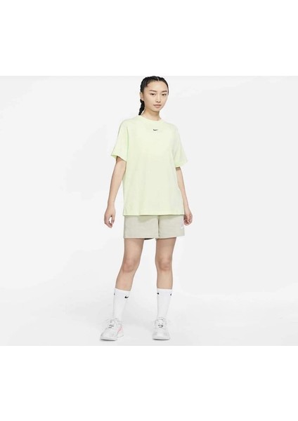 Sportswear Essential Oversize Bol Kalıp Yeşil Kadın T-Shirt