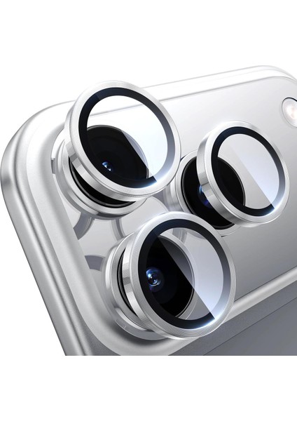 iPhone (17 Pro) Uyumlu Kamera Koruma Renkli Lens Koruyucu Temperli Cam Koruma