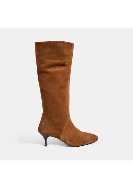 Kadın Taba Süet Deri Çizme fiyatları