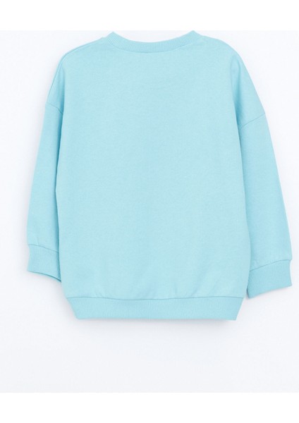 Yeni Sezon Bisiklet Yaka Baskılı Erkek Çocuk Sweatshirt modelleri
