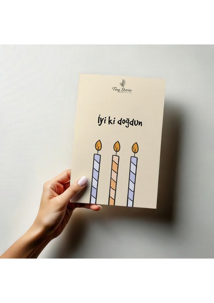 Doğum Günü Motto Kartı Kartpostal - 3 Adet
