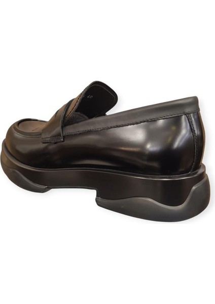 22357 Kalın Taban Loafer Deri Erkek Ayakkabı indirimleri