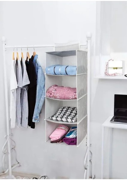 Alas Dolap Içi 4 Raflı Çok Katlı Dolap Içi Düzenleyici Organizer 24*29*64 cm modelleri
