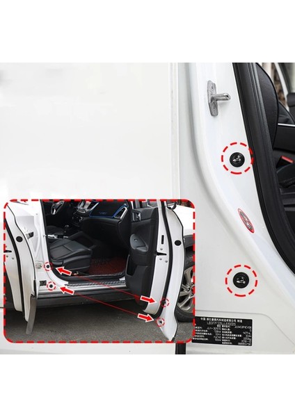 Araba Kapı Ses ve Darbe Emici Pad 10 Adet Siyah (5047) modelleri