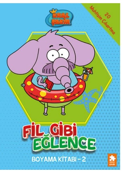 Kral Şakir Fil Gibi Eğlence Boyama Kitabı- 2