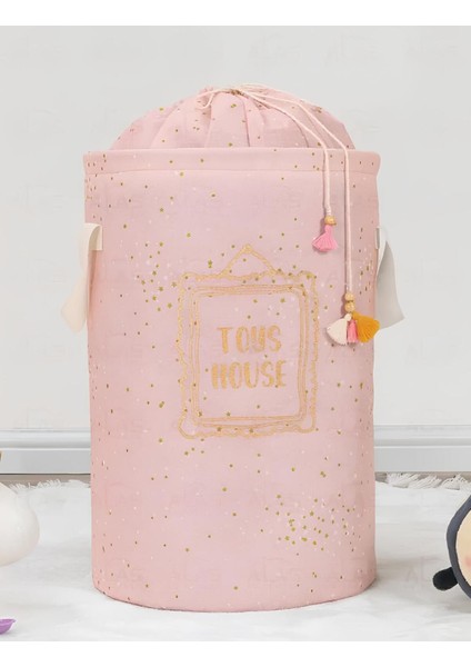 Alas(2 Adet) Baby Yuvarlak Torbalı Sepet/oyuncak Sepeti/kirli Çamaşır Sepeti 46X31 cm fiyatları