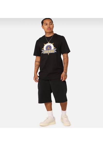 Air Jordan Flight Mvp Logo Men's T-Shirt 'black' Siyah Erkek T-Shirt fiyatları