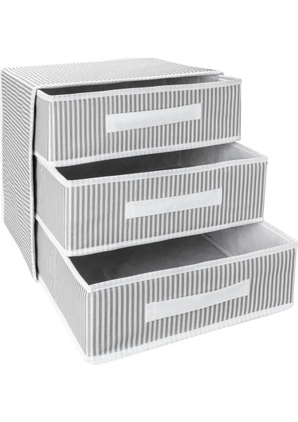 Alas 3 Gözlü/bölmeli Çekmece Yeni Sezon Nano Teknoloji Kumaş 32*32*32CM fiyatları