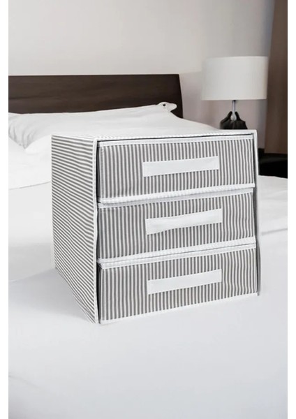 Alas 3 Gözlü/bölmeli Çekmece Yeni Sezon Nano Teknoloji Kumaş 32*32*32CM modelleri