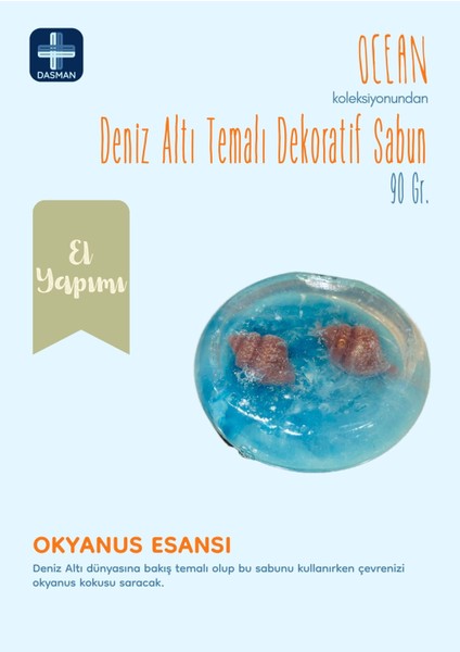 Ocean El Yapımı Okyanus Kokulu Dekoratif Sabun