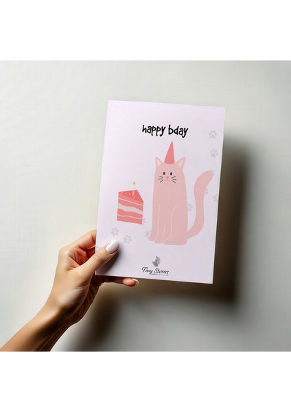 Doğum Günü Motto Kartı Kartpostal - 3 Adet