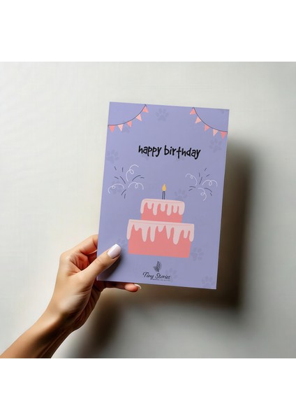 Doğum Günü Motto Kartı Kartpostal - 3 Adet fiyatları
