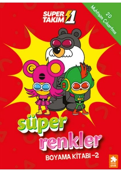 Süper 1 Takım Süper Renkler Boyama Kitabı - 2