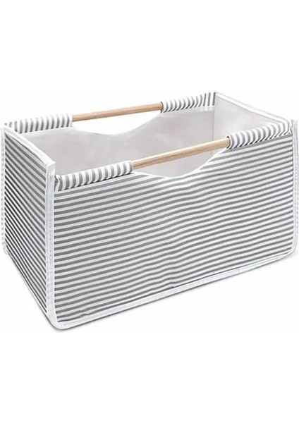 Alas Tahta Saplı Kumaş Kutu Organizer/düzenleyici 32X17X18CM modelleri