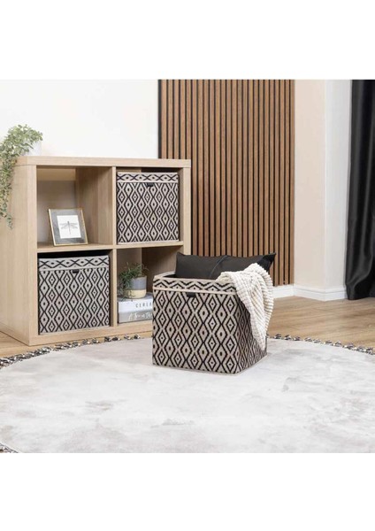 Alas(2 Adet )Bohe Raf Düzenleyici Organizer Kutu, Saklama Kutusu, 30 x 30 x 30 cm fiyatları