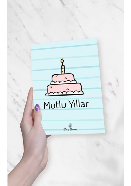 Doğum Günü Motto Kartı Kartpostal - 3 Adet