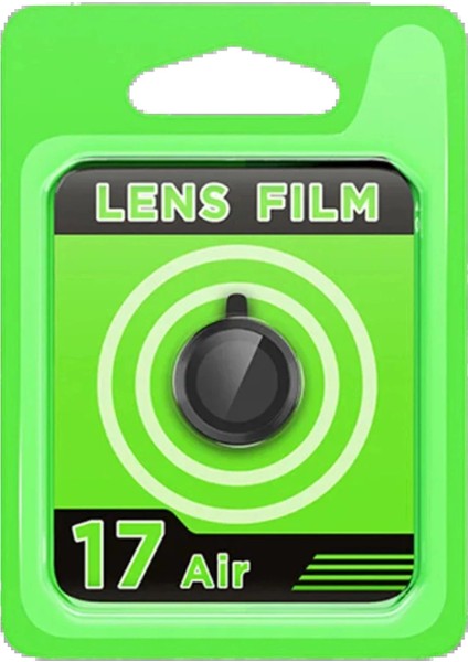 Apple iPhone 17 Air Raze Metal Kamera Lens - SIYAH-(5796)