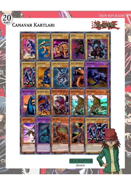 Yu-Gi-Oh! Türkçe Rex Raptor Destesi 27 Kart Yugioh fiyatları