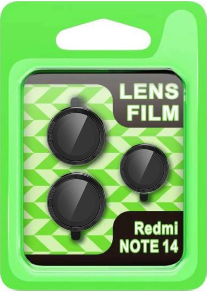 Xiaomi Note 14 5g Raze Metal Kamera Lens - SIYAH-(5796)