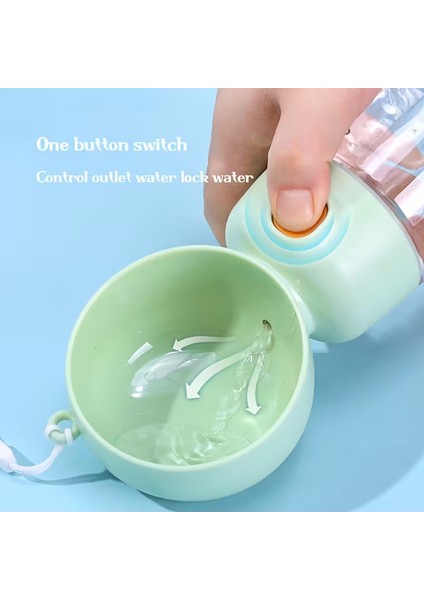 2-In-1 Köpek Su & Mama Şişesi 400 180 ml | Taşınabilir, Sızdırmaz, Bölmeli, Seyahat Için fırsatları