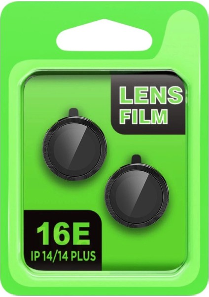 Apple iPhone 16E Raze Metal Kamera Lens - SIYAH-(5796)