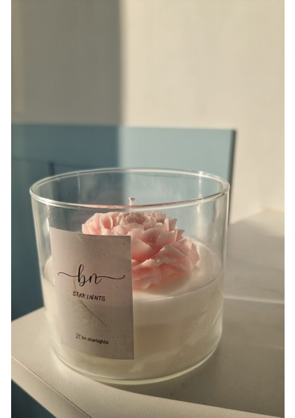 Şakayık Çiçekli Soyavaks Vazo Mum fiyatları