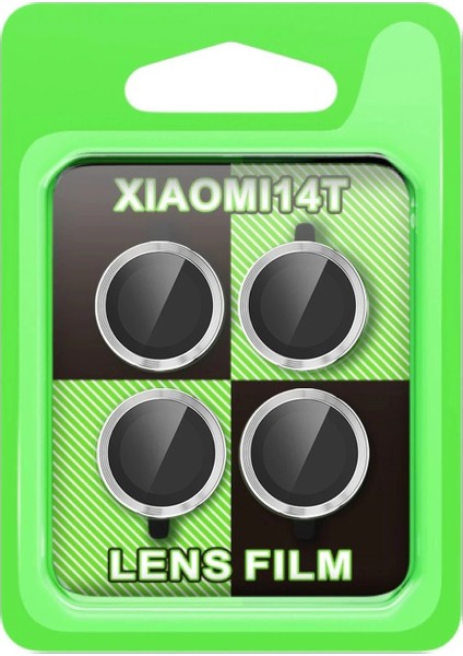 Xiaomi Mi 14T Raze Metal Kamera Lens - GÜMÜŞ-(5796)