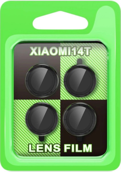 Xiaomi Mi 14T Raze Metal Kamera Lens - SIYAH-(5796)