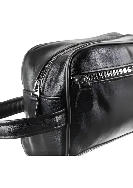 Sportif Hakiki Deri El Çanta Erkek Çift Fermuarlı fiyatları
