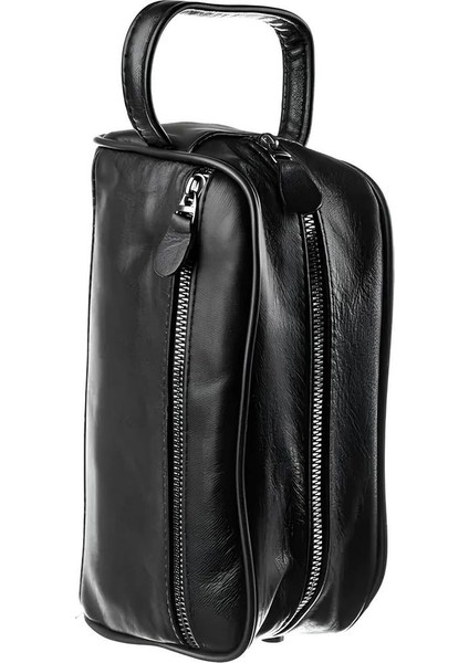 Sportif Hakiki Deri El Çanta Erkek Çift Fermuarlı indirimleri