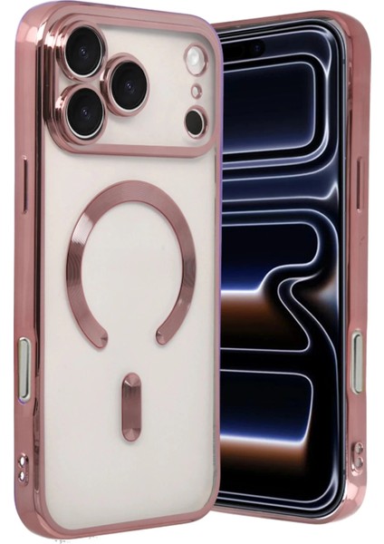 Apple iPhone 17 Pro Max Kross Magneticsafe Kapak - ROSE-(5796)