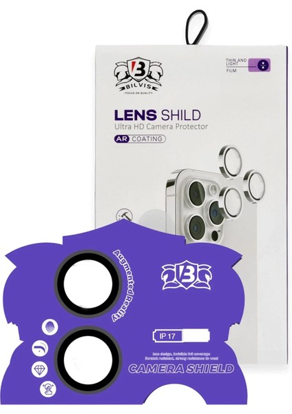 Apple iPhone 17 Bilvis Titan Kamera Lens - SIYAH-(5796)