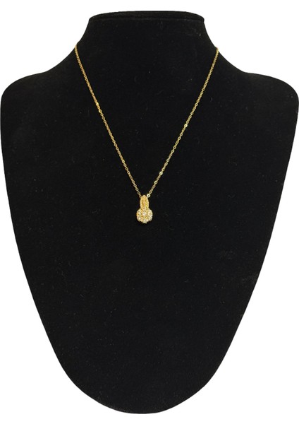 Kadın Kristal Bahar Gold Kolye